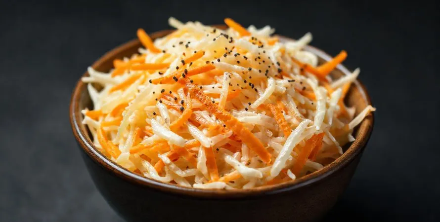 Coleslaw traditionnel au chou blanc et carottes