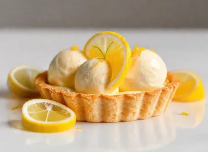 Tarte glacée au citron