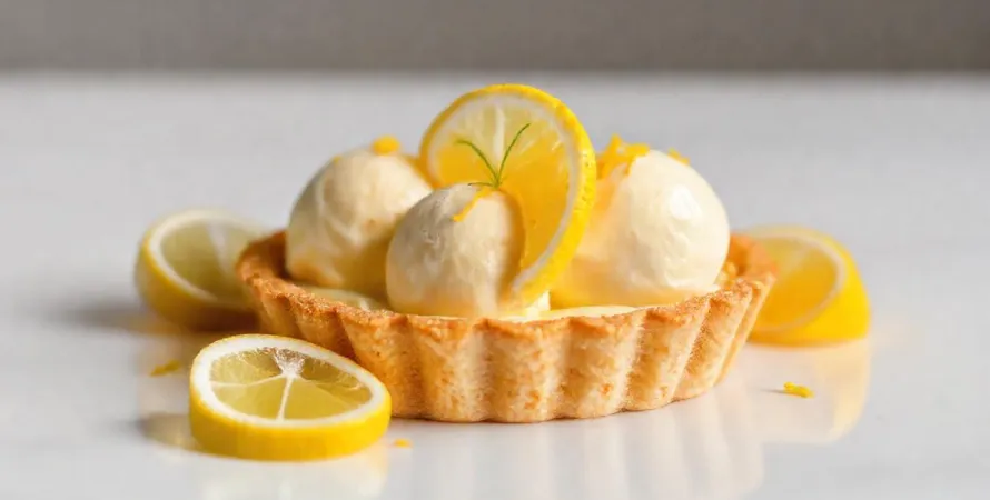 Tarte glacée au citron