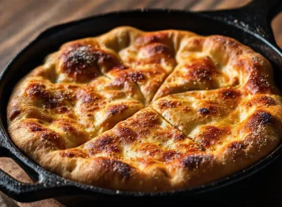 Pâte à pizza croustillante à la poêle
