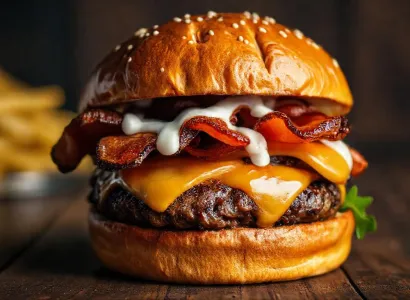 Burger de Pennsylvanie bœuf et chair à saucisse