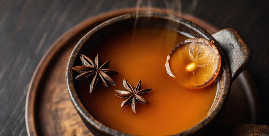 Bouillon végétarien aux épices douces