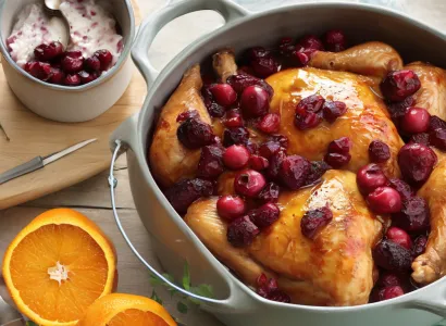 Poulet au cran et à l'orange en crock-pot