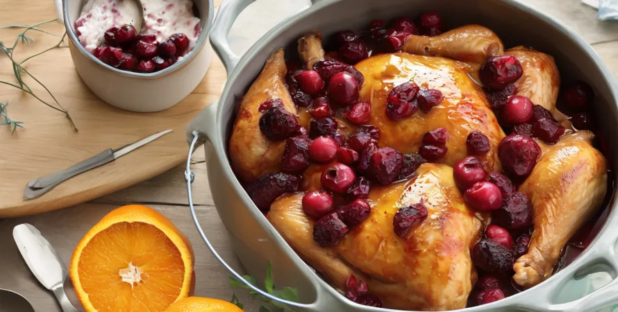Poulet au cran et à l'orange en crock-pot