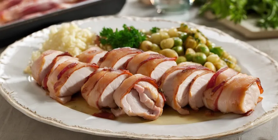 Roulades de poulet au bacon