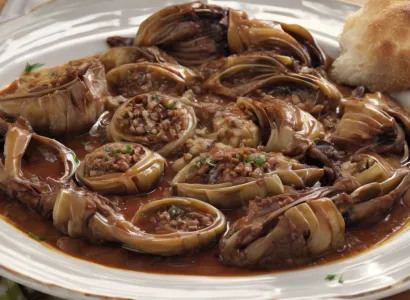 Dinde rôtie à la sauce aux oignons