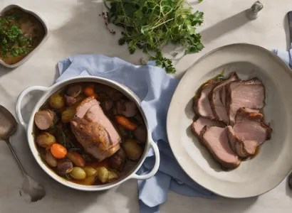Côtes de porc au pot