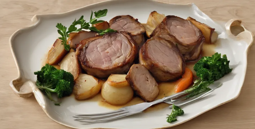 Porc rôti au four