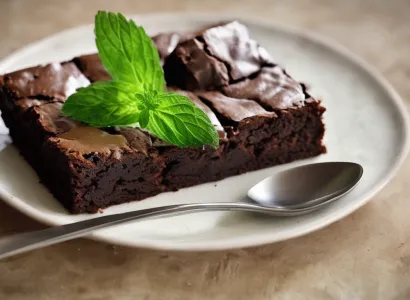 Brownie au Chocolat et à la Menthe