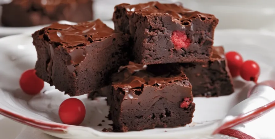 Brownies au Chocolat Rouge