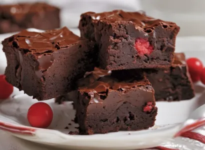 Brownies au Chocolat Rouge