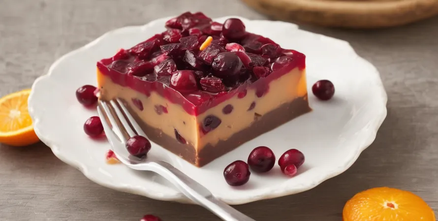 Fudge aux cranberries et orange
