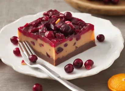 Fudge aux cranberries et orange