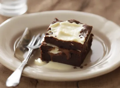 Brownies au fromage créme au café