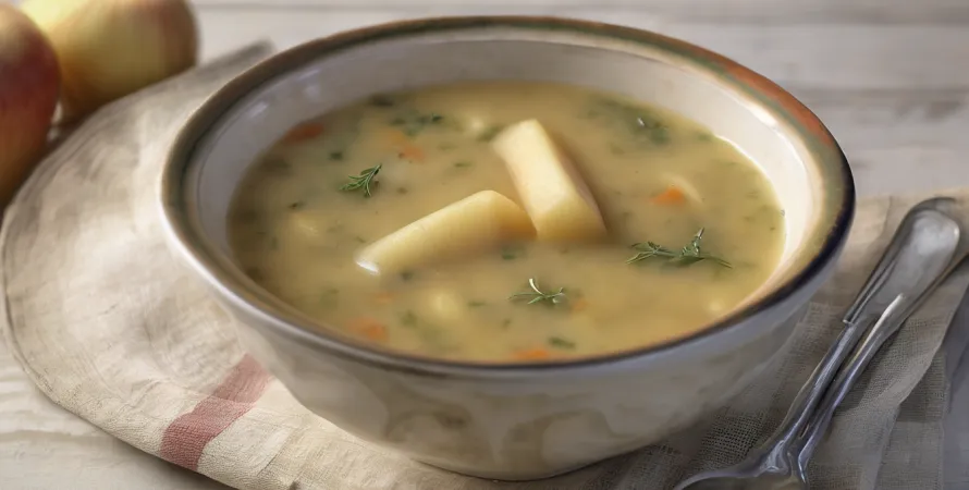 Recette Potage de poireaux et pommes de terre