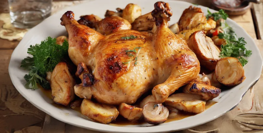 Poulet au four à la barbecue