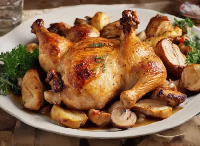 Poulet au four à la barbecue