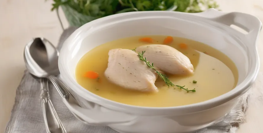 Potage de poulet et maïs