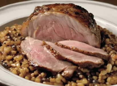 Côte de porc au grain