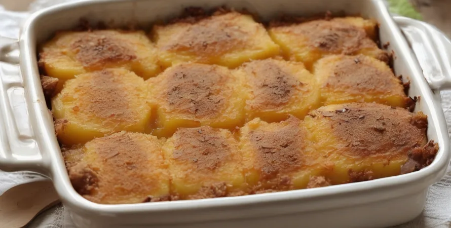 Casserole de patates douces au sucre brun et noix de coco