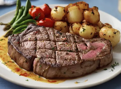 Steaks aux épices avec beurre au piment