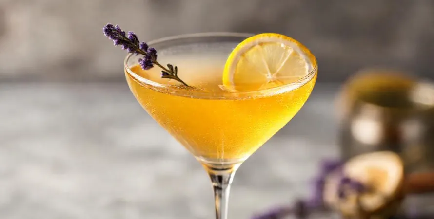 Martini au miel et lavande