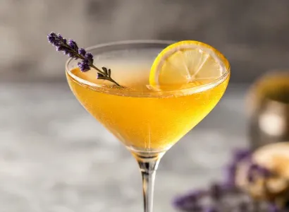 Martini au miel et lavande