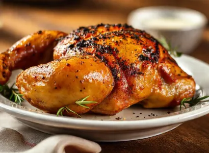 Poulet grillé au four