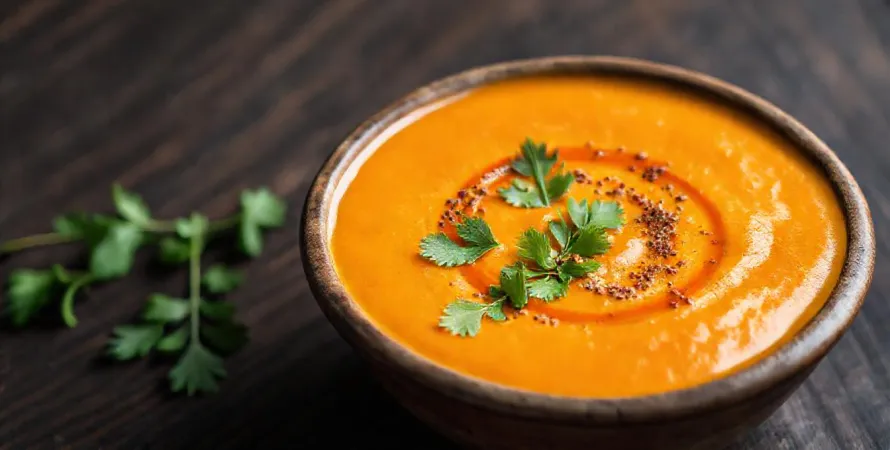 Potage épice au carotte