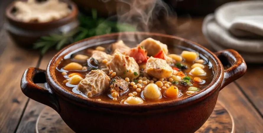 Soupe de légumes et de viande