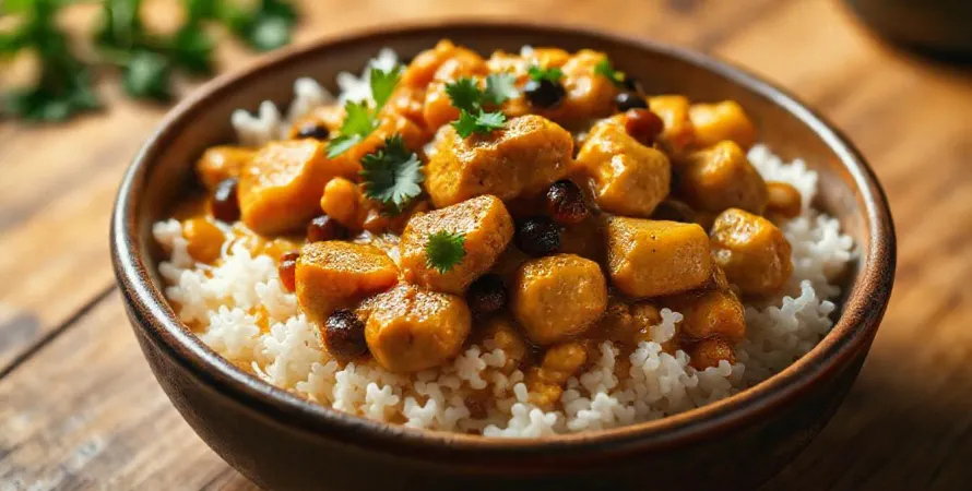 Curry de dinde aux raisins