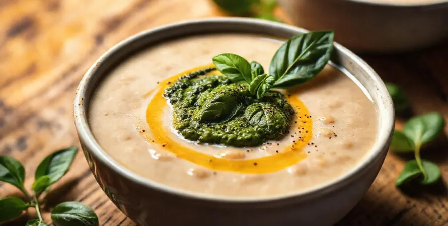 Potage de haricots blancs