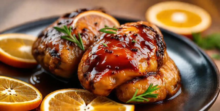 Poulet au jus d'orange