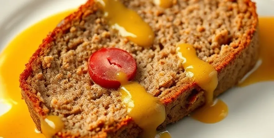 Gâteau de viande avec sauce à base de moutarde