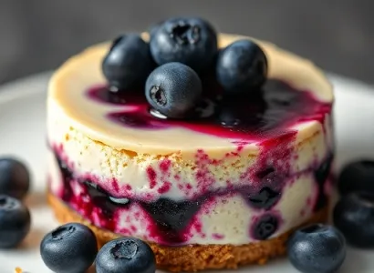 Cheesecake aux myrtillles
