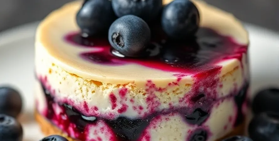 Cheesecake aux myrtillles
