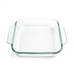 Plat carré en verre